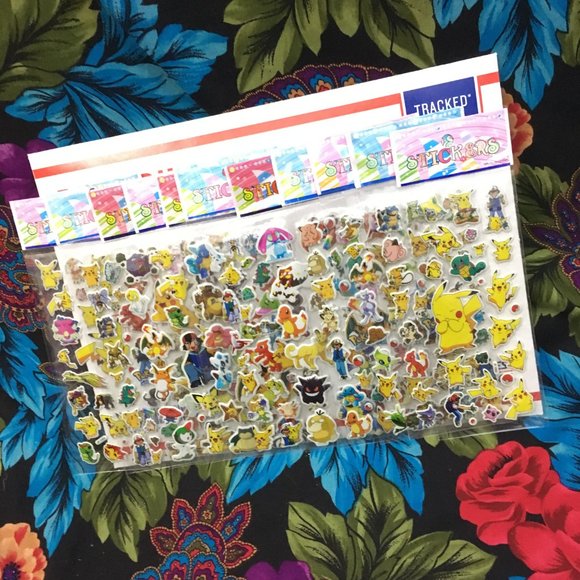 MY POKEMON PUFFY FOAM STICKER COLLECTION LOT - Picture 4 of 10